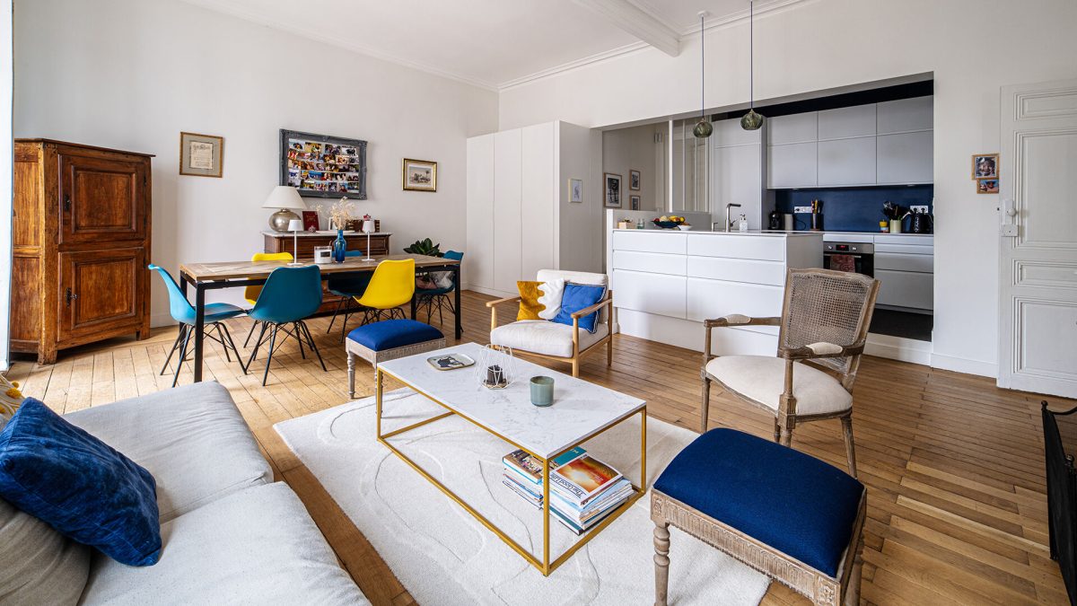 Nantes - Dobrée : Appartement de caractère rénové et lumineux, T6
