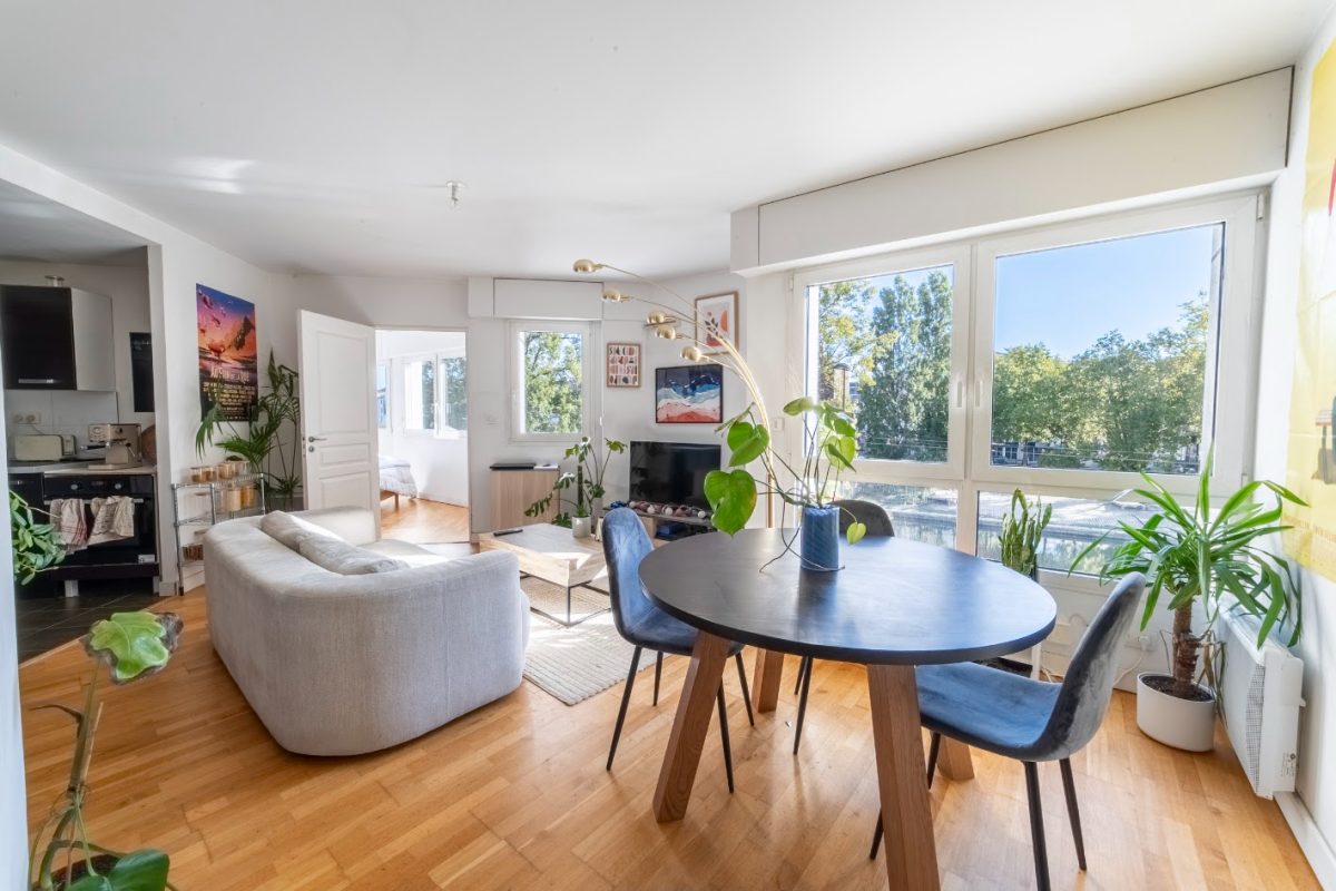 Nantes - Île de Versailles : Appartement T2 avec vue imprenable sur l'Erdre